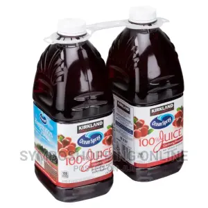Kirkland Oceanspray 100% Cranberry Juice, 2.83L 155ghs Each