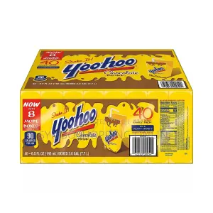Yoo-Hoo Chocolate Drink,6.5 Fl Oz Pack of 40 Size