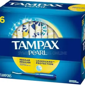 Tampax Pearl Regular Absorbency Unscented Tampons, 96 Count